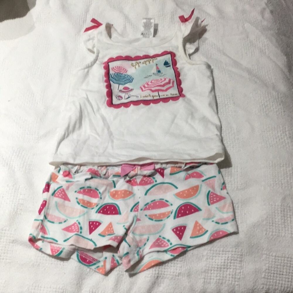 Gymboree 2T short t set pinks worn once